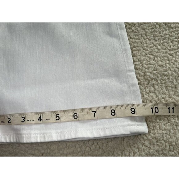 Madewell Womens Mid Rise Kick Out Ankle Length Jeans Pure White Size 31& 32 - Picture 11 of 12